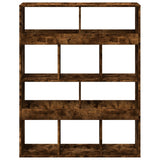Bookcase Smoked Oak100x33x125.5 cm Engineered Wood 3309361