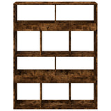 Room Divider Smoked Oak100x33x125.5 cm Engineered Wood 3309523