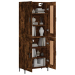 Highboard Smoked Oak 69.5x34x180 cm Engineered Wood 3199686