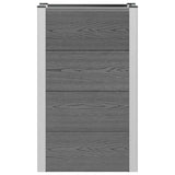 Garden Raised Bed Grey 50 x 30 x 22 cm WPC and Aluminium 42039085