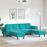 Sofa Set 3 pcs Turquoise Velvet 3335130