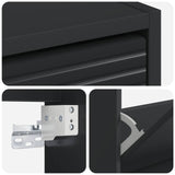Wall-Mounted Shoe Cabinet HAARLEM 71 x 17 x 43 cm Black 896846