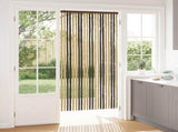 Insect Curtain Chenille Dark Brown and Beige 90 x 200 cm 42034431