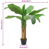 Artificial Banana Tree 9 Leaves 120 cm Green 359000