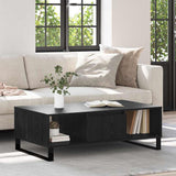 Coffee Table Black Oak 104 x 60 x 35 cm Engineered Wood 882594