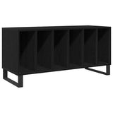Record Cabinet Black Oak 100 x 38 x 48 cm Engineered Wood 862907