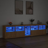 Sideboard with LED Lights Sonoma Oak 283x37x67 cm 3209025
