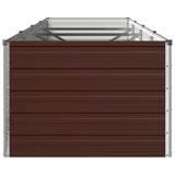 Raised Garden Bed Brown 320 x 80 x 55 cm cold-rolled steel 8006421