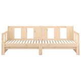 Pull-out Day Bed without Mattress Solid Wood Pine 2x cm 820287