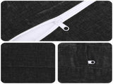 Cushion Cover 6 pcs HEERLEN Anthracite 60 cm Chenille Fabric 922954