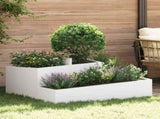 Garden Planter White 100 x 100 x 50 cm Cold-rolled Steel 873586