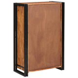 Highboard with Doors Brown Solid Acacia Wood and Metal 4104767