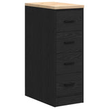 Garage Cabinets 2 pcs Black Engineered Wood 3328315