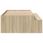 Storage Bed Frame Sonoma oak 90 x 190 cm Engineered wood 3335207