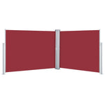 Retractable Side Awning Red 140x1000 cm 48489