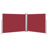 Retractable Side Awning Red 140x1000 cm 48489