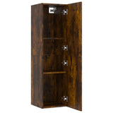 Wall-mounted TV Cabinet Smoked Oak 30.5x30x110 cm 826676