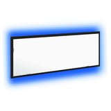 LED Bathroom Mirror Black Oak 100 x 8.5 x 37 cm Glass 862548