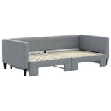 Daybed with Trundle without Mattress Light Grey 90x190 cm Single 3196647