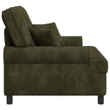 XXL Armchair with Cushions Green 1.5 Lines Fabric 42043502