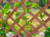 72.5 x 31.5 x 149.5 cm 45L Garden Wooden Pine Trough Planter with Topped Trellis Climbing Plants T3398P323916