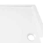 ZNTS Rectangular ABS Shower Base Tray White 70x120 cm 148905