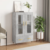 Highboard Concrete Grey 69.5x31x115 cm Engineered Wood 828280