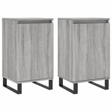 Sideboards 2 pcs Grey Sonoma 40x35x70 cm Engineered Wood 831081
