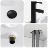 Wall-mounted Sink Vanity High Gloss White 49 x 41 x 63 cm 890586