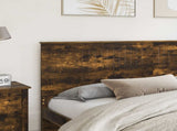 Headboard with Headboard Smoked Oak 200 cm Engineered wood 887720