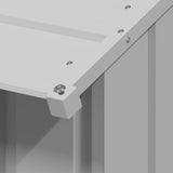 Dog House with Roof 131x101x102 cm Galvanised Steel 4100918