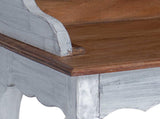 Writing Desk with Drawer Brown and White 80 x 40 x 92 cm 42012408