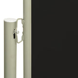 Patio Retractable Side Awning 140x300 cm Black 317832