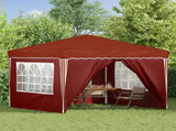 Pop-up Party Tent 288 x 288 x 245 cm Terracotta Oxford Fabric 42019776