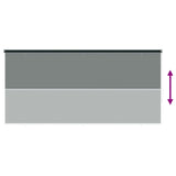 Outdoor Roller Blind 90% UV Block Dark Green 400 x 140 cm HDPE 42036024