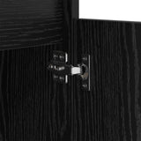 Bedside Cabinet 2 pcs Black Oak 40 x 35 x 70 cm Engineered Wood 881256