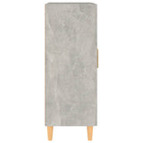 Sideboard Concrete grey Engineered wood, solid eucalyptus wood 812136