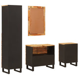 Bathroom Sets with Drawer with Shelf Natural Solid Mango Wood 3310104