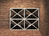 Wine Rack 4 pcs White 62 x 25 x 62 cm Solid Pine Wood 893317