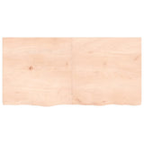 Wall Shelf 120x60x cm Untreated Solid Wood Oak 363578
