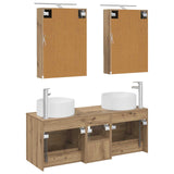 Bathroom Furniture Set 5 pcs Artisan Oak 3407086