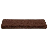 Stair Mats 10 pcs 65x21x4 cm Brown Rectangular Edge 149821