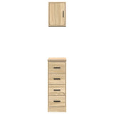 Garage Cabinets 2 pcs Sonoma Oak Engineered Wood 3328316