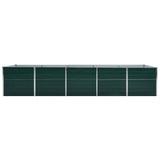47061 Garden Raised Bed Galvanised Steel 400x80x77 cm Green