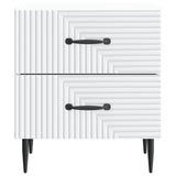 Bedside Cabinet 2 pcs White 43 x 34.5 x 47.5 cm Engineered Wood 894756