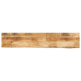 Table Top 180x20x3.8 cm Live Edge Solid Wood Rough Mango 370377