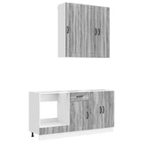 Kitchen Unit LUCCA 5 pcs Grey Sonoma Engineered Wood 3438271