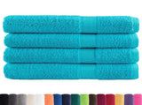Premium Sauna Towels SOLUND 4 pcs Turquoise 80x200 cm 600 gsm 137459