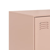 Highboard Pink 67x39x95 cm Steel 841806