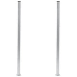 Fence Posts 2 pcs Aluminium 185 cm 49076